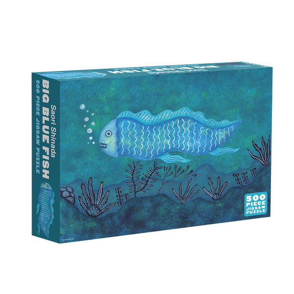 Big Blue Fish by Saori Shinada - 500 pc Jigsaw Puzzle