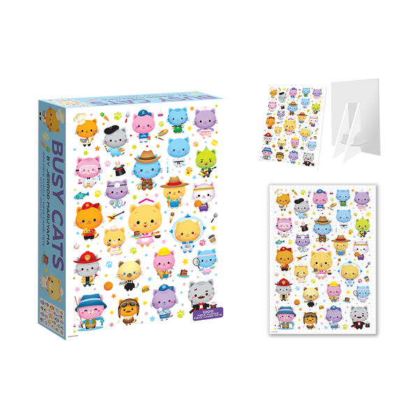 Busy Cats by Jerrod Maruyama - 1000 pc Jigsaw Puzzle
