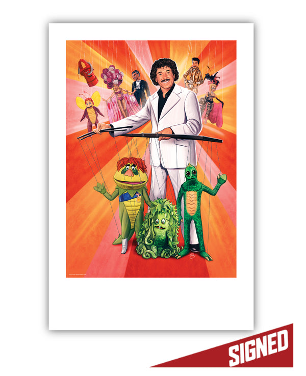 Comic Con Timed Edition “Sid Krofft: My World On A String” 12”x18” SIGNED & Numbered Fine Art Giclee