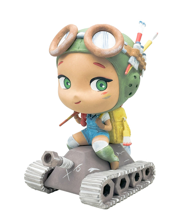 Peach Momoko's Chibi Kaigun - KUCO Polystone Statue Limited Water Color Edition