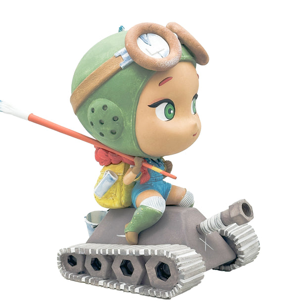 Peach Momoko's Chibi Kaigun - KUCO Polystone Statue Limited Water Color Edition