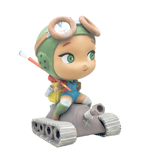 Peach Momoko's Chibi Kaigun - KUCO Polystone Statue Limited Water Color Edition