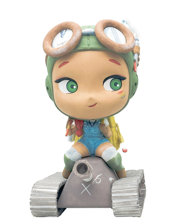 Peach Momoko's Chibi Kaigun - KUCO Polystone Statue Limited Water Color Edition