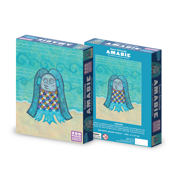 Amabie: The Mythical Japanese Mermaid by Saori Shinada - 500 pc Jigsaw Puzzle