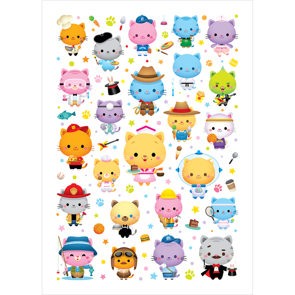 Busy Cats by Jerrod Maruyama - 1000 pc Jigsaw Puzzle